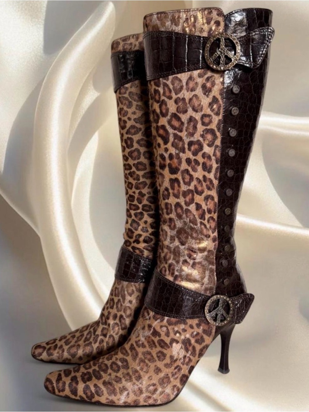 Donald J. Pliner leopard boots